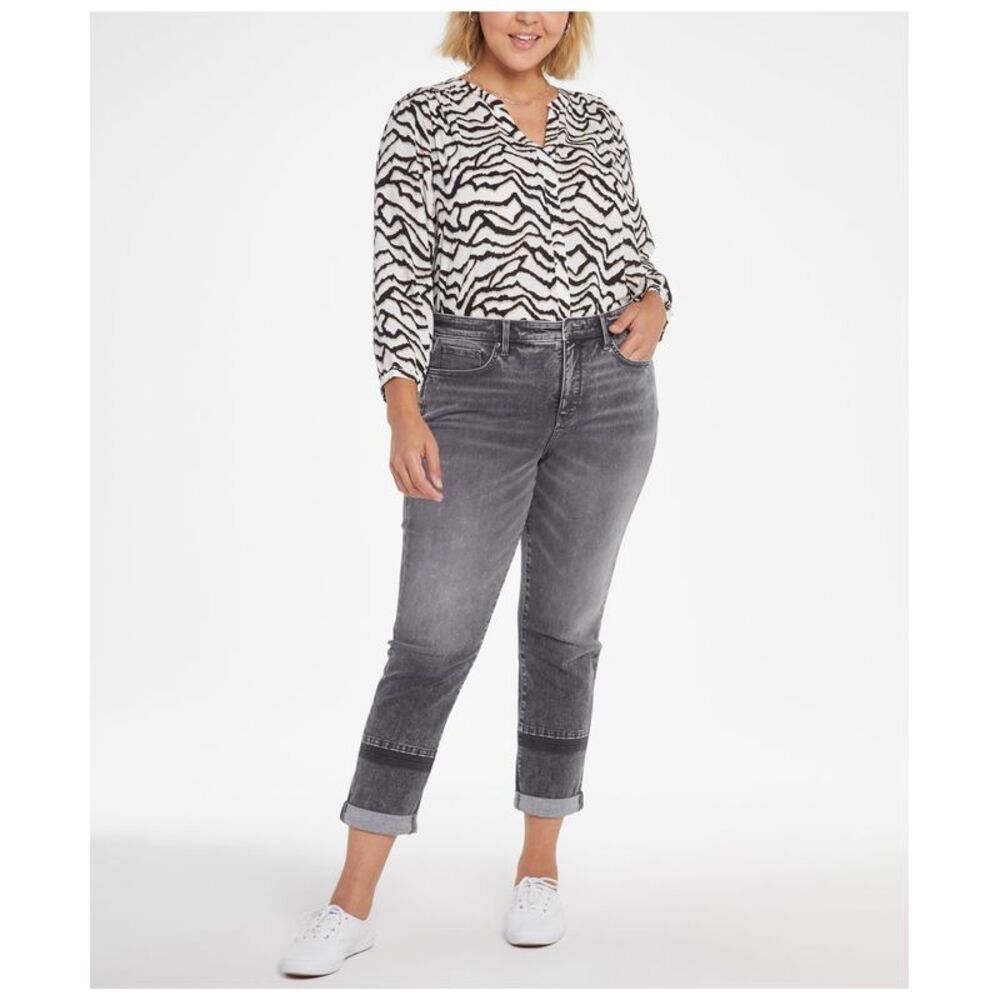 Plus Size Margot Girlfriend with Roll Cuffs Jeans